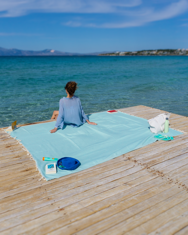 ATOM XXL Cotton Beach Towel 200x250 – Fresh Mint