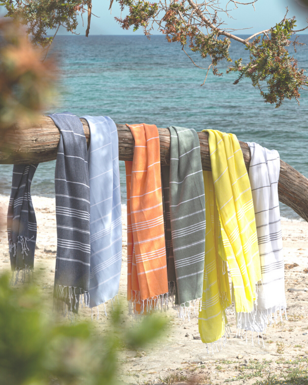 AMARA Hammam Beach Towel, Peshtemal, Made of Cotton - Dark Blue