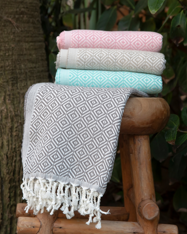 ELA Hammam Beach Towel, Spa Sauna Towel - Mint