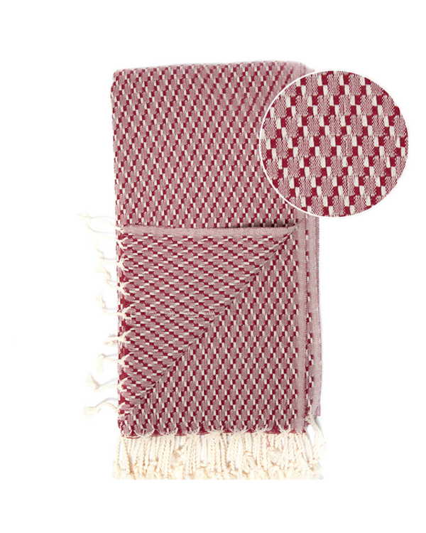 NOOSA Hammam Towel, Beach Towel, Pestemal - Red