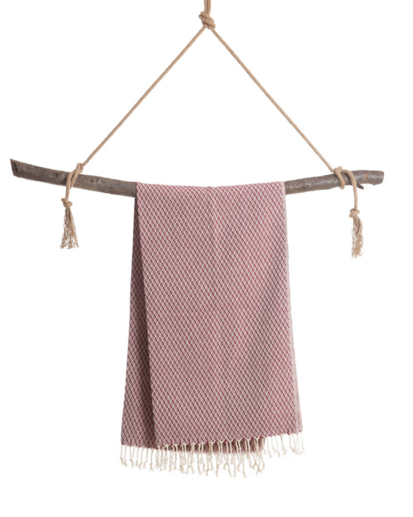 NOOSA Hammam Towel, Beach Towel, Pestemal - Red