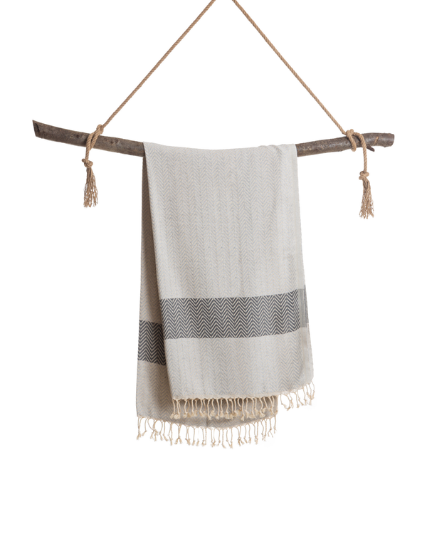 ZAYA Hammam Towel, Beach Towel, Pestemal - Grey