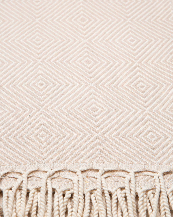 CRYSTAL Beach Towel, Turkish Hammam Towel, Spa & Sauna Towel - Beige