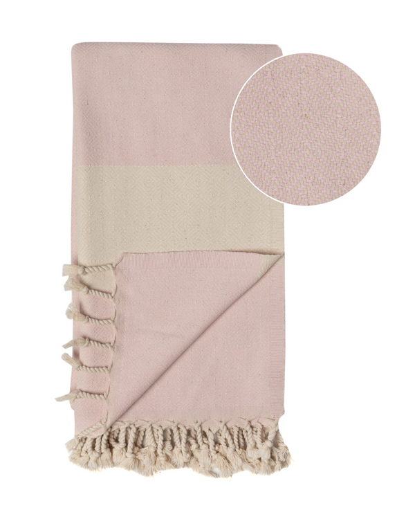 DIAMANT Hammam Hand & Hair Towel, Tea Towel - Light Pink