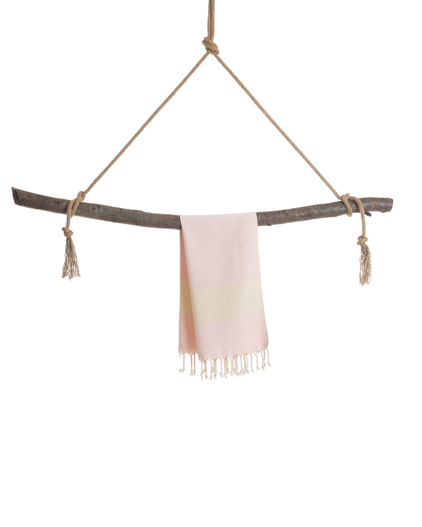 DIAMANT Hammam Hand & Hair Towel, Tea Towel - Light Pink