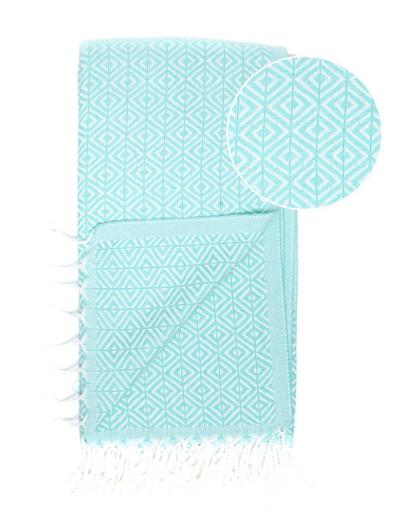 ELA Hammam Beach Towel, Spa Sauna Towel - Mint