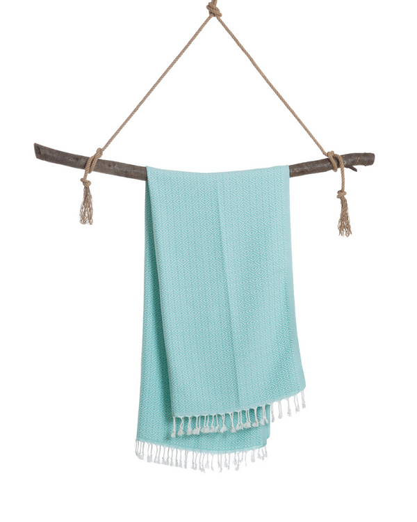 ELA Hammam Beach Towel, Spa Sauna Towel - Mint