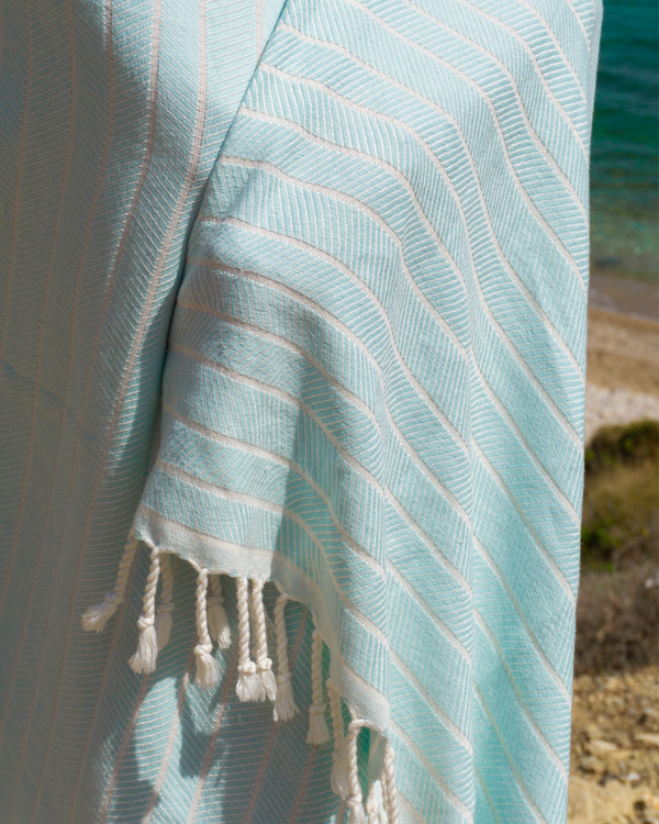 ILVA Turkish Hammam Towel, Spa & Sauna Towel / Made of Bamboo and Cotton - Mint