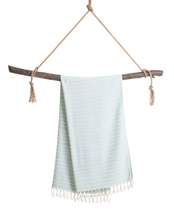 ILVA Turkish Hammam Towel, Spa & Sauna Towel / Made of Bamboo and Cotton - Mint