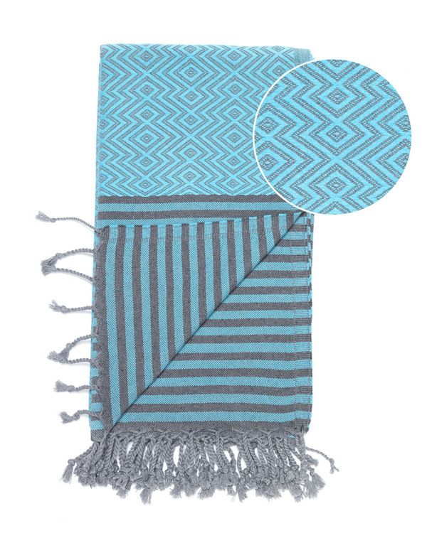 SAHARA Hammam Beach Towel, Spa Sauna Towel - Mint