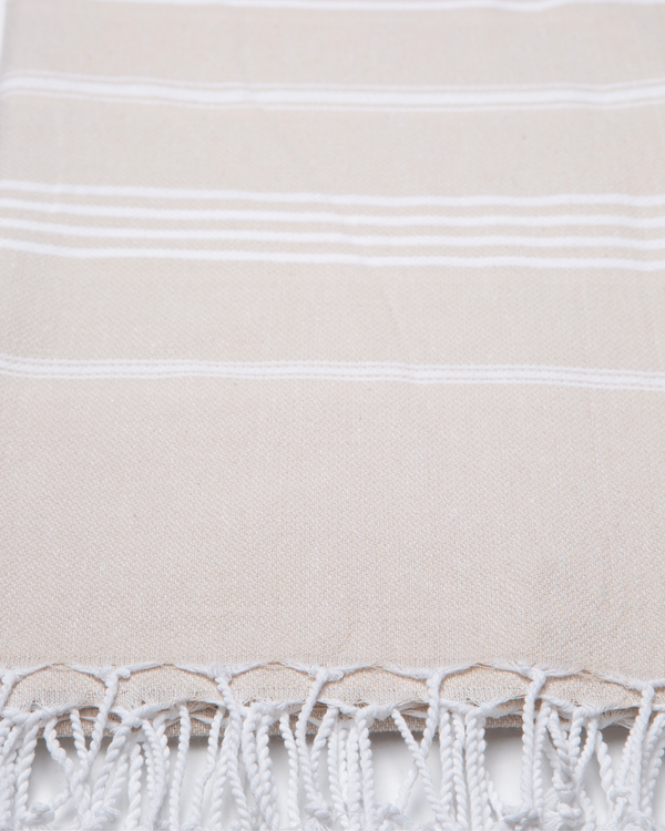 AMARA Hammam Beach Towel, Peshtemal, Made of Cotton - Beige