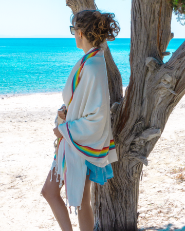 Rainbow Bamboo Beach Towel