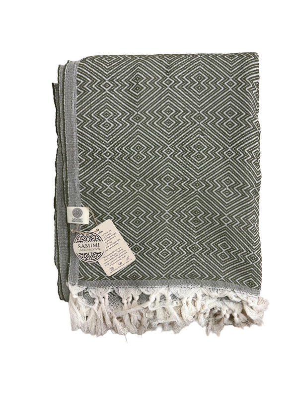 ATOM XXL Cotton Beach Towel 200x250 – Khaki Green