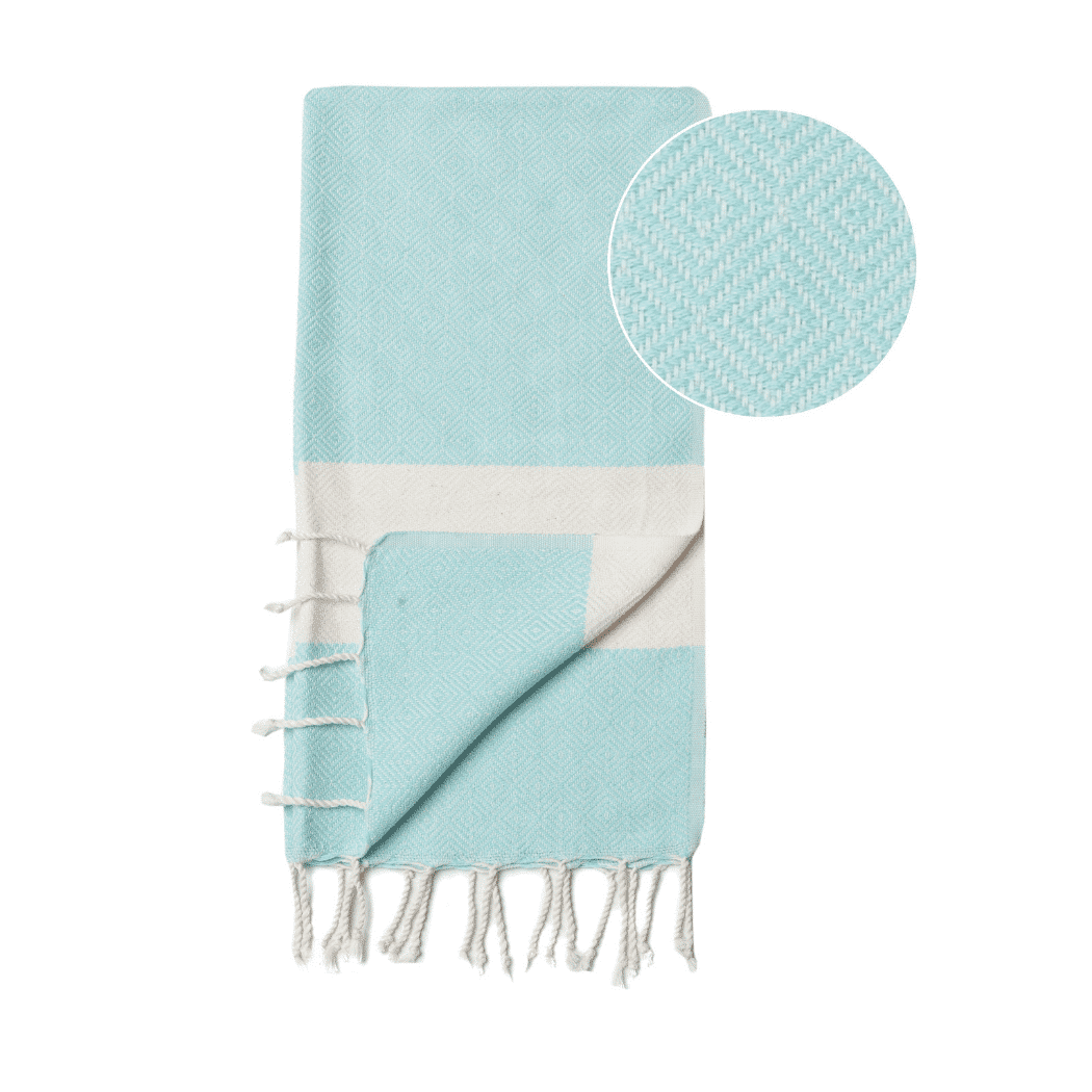 Hammam Hand Towel Diamant Mint