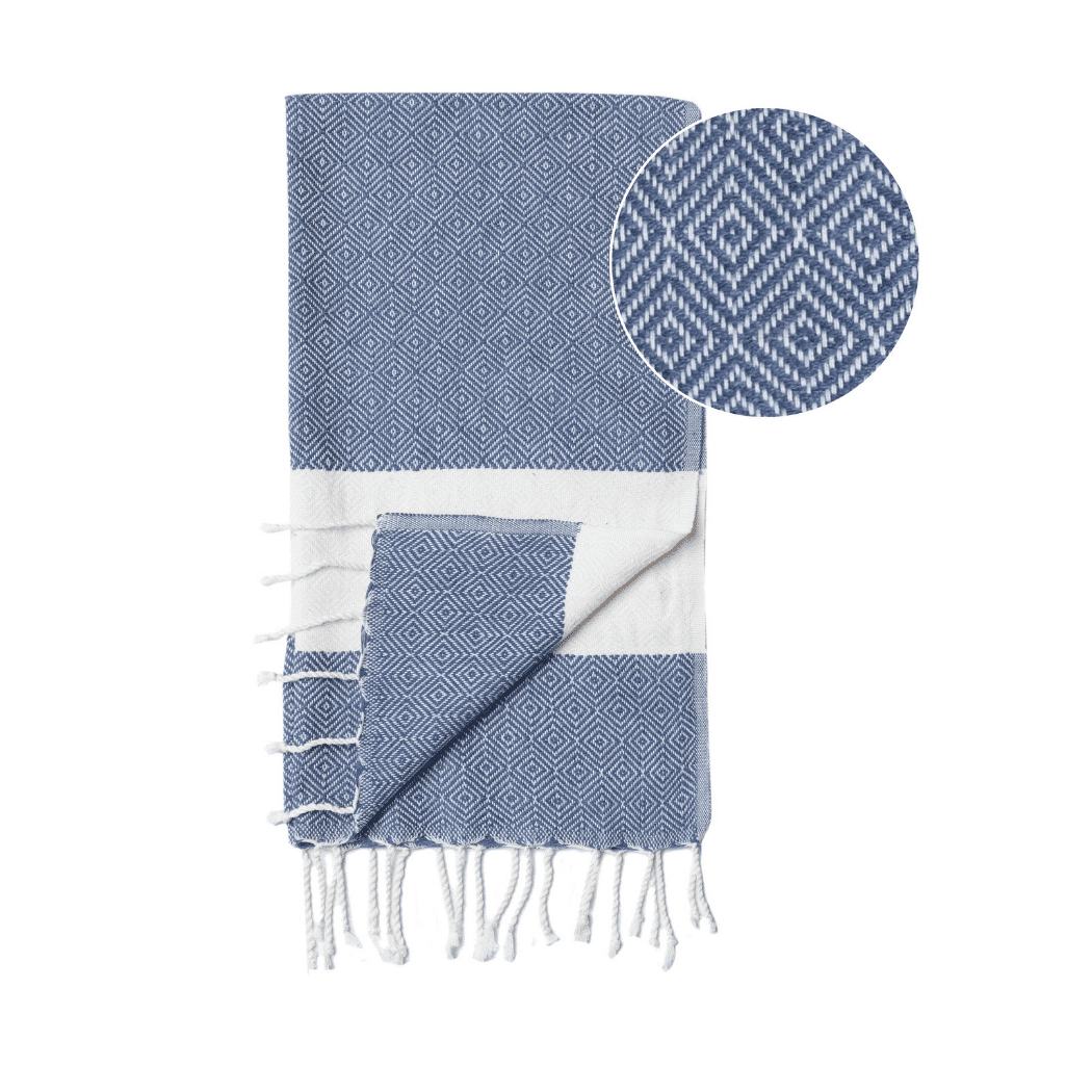 Hammam Towel Diamant Blue