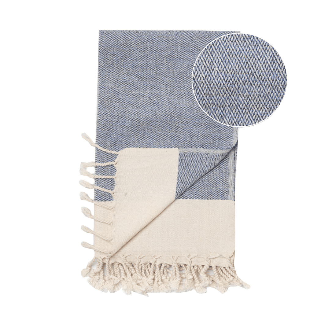 Hammam Bath Towel Manolia Blue