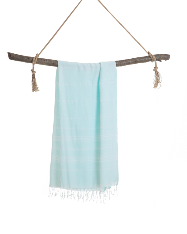 SULTAN Hammam Beach Towel, Peshtemal, Made of Cotton - Mint