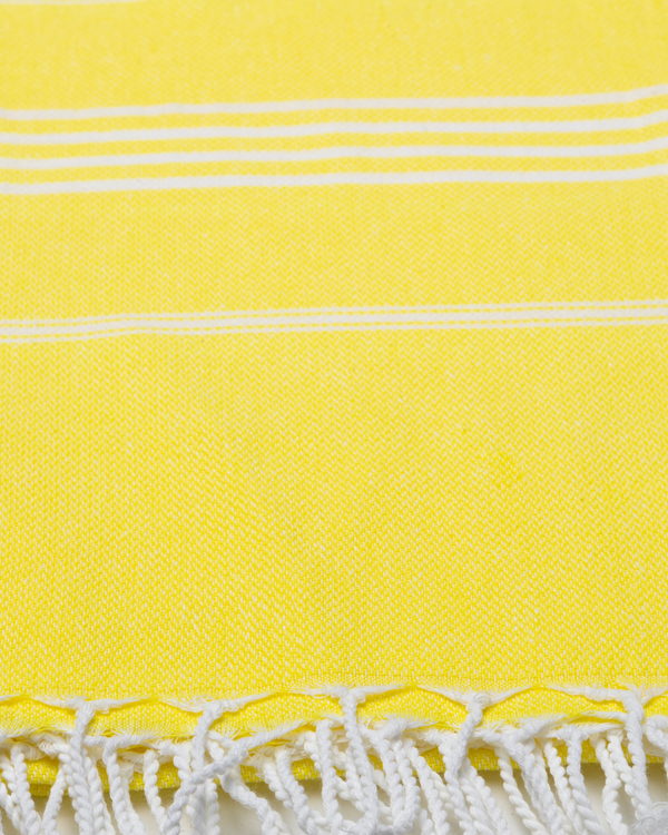 SULTAN Hammam Beach Towel, Peshtemal, Made of Cotton - Yellow