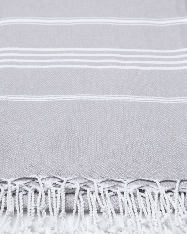 SULTAN Hammam Beach Towel, Peshtemal, Made of Cotton - Grey