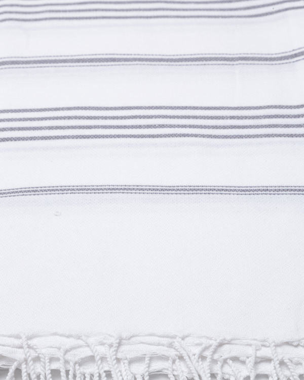 SULTAN Hammam Beach Towel, Peshtemal, Made of Cotton - White